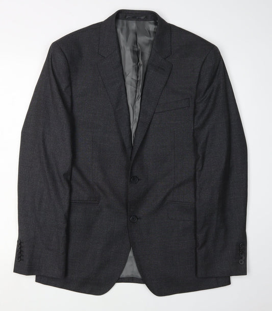 T.M. Lewin Men's Grey Blazer, Size 38R Suit Jacket