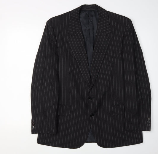 Austin Reed Men's Black Pinstripe Blazer - Size 42S