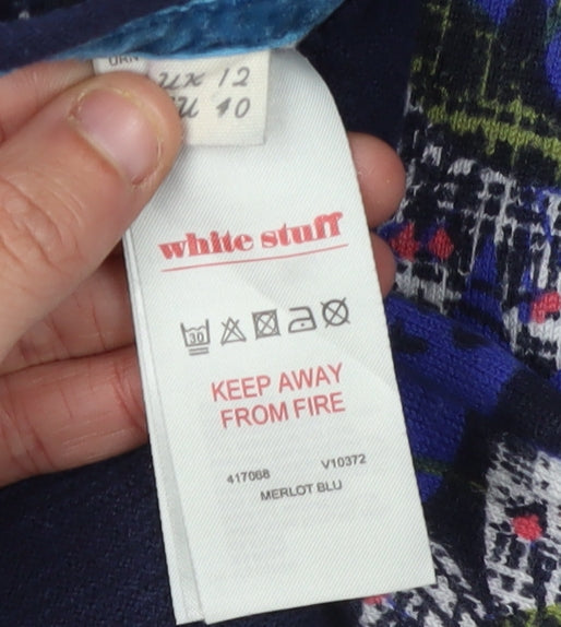 White Stuff Women’s Multicoloured Size 12 T-Shirt Dress
