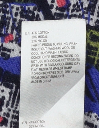 White Stuff Women’s Multicoloured Size 12 T-Shirt Dress