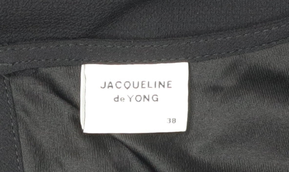 Close-up detail of Jacqueline de Yong Women's Black Shift Dress, size 10
