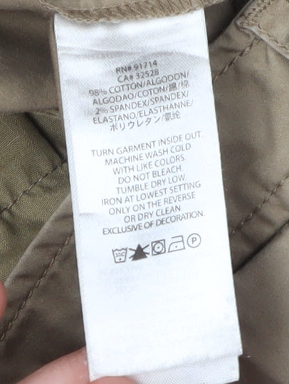 Armani Exchange Women's Beige Slim Chino Trousers
