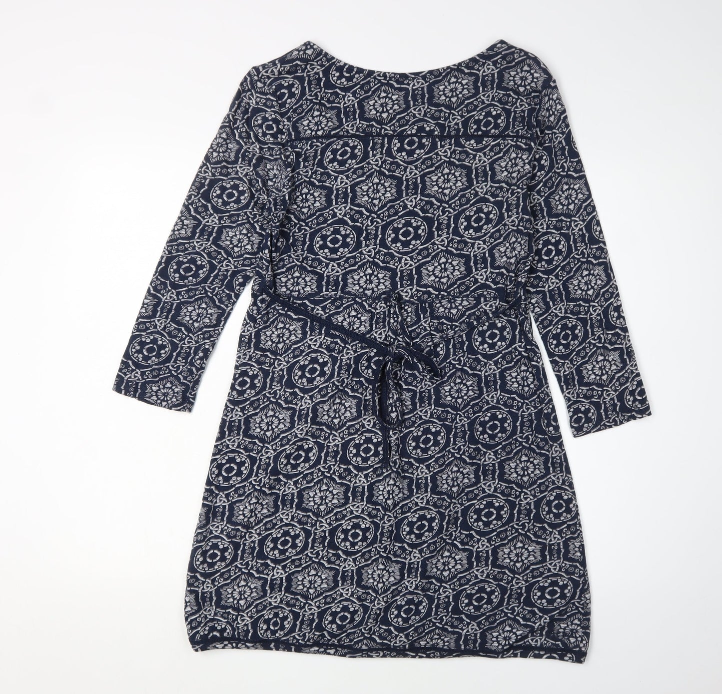 Fat Face Women's Blue A-Line Knee Length Dress Size 12