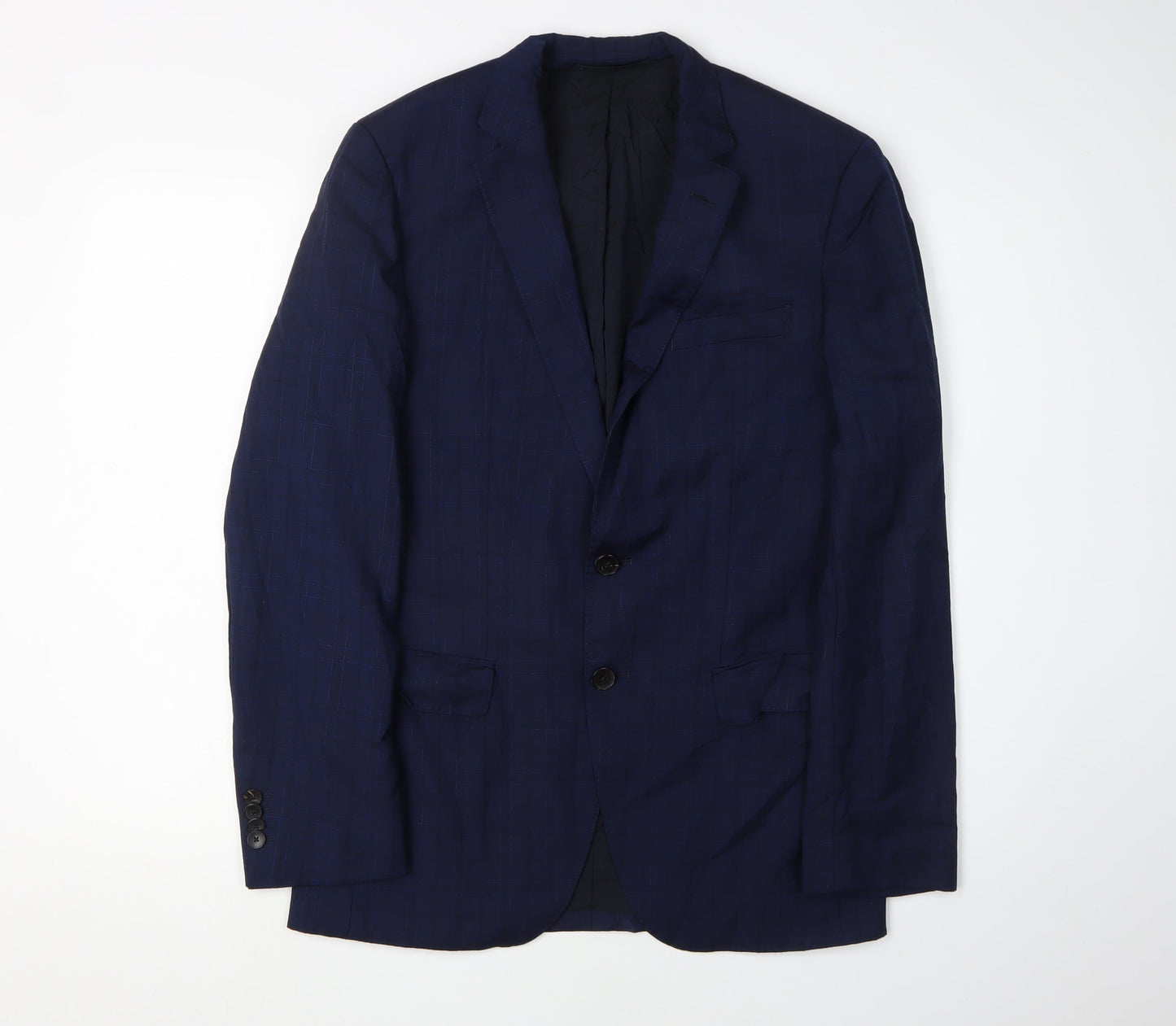 Hugo Boss Men's Blue Blazer Check 38R Formal
