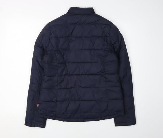 White Stuff Women's Navy Puffer Jacket Size 8