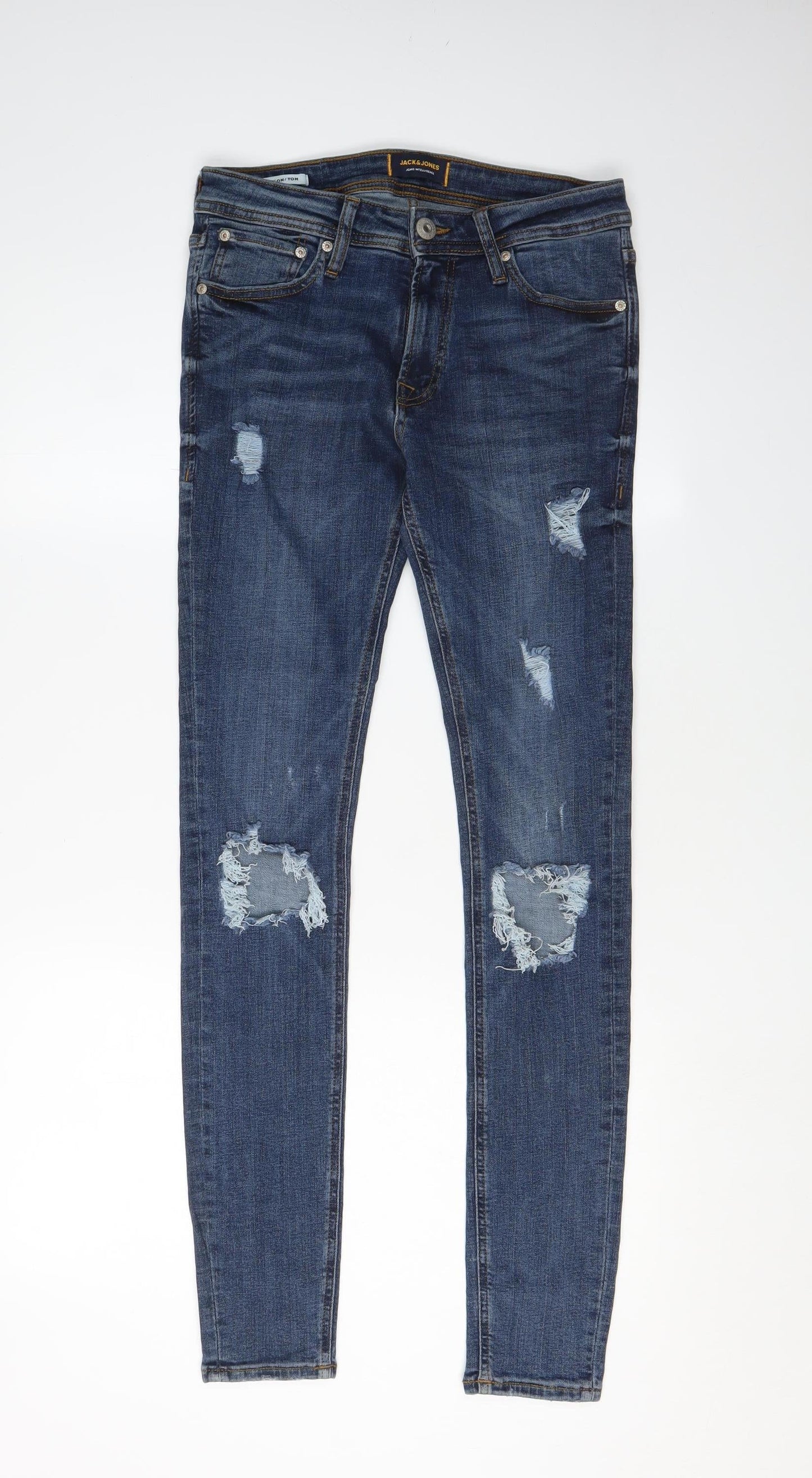 Jack & Jones Men's Blue Skinny Jeans Size 29