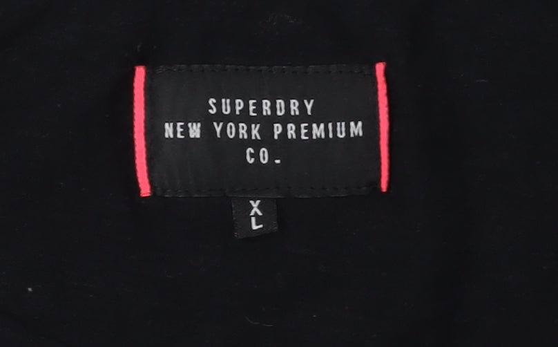 Superdry Black City T-Shirt, Unisex XL, Casual Style