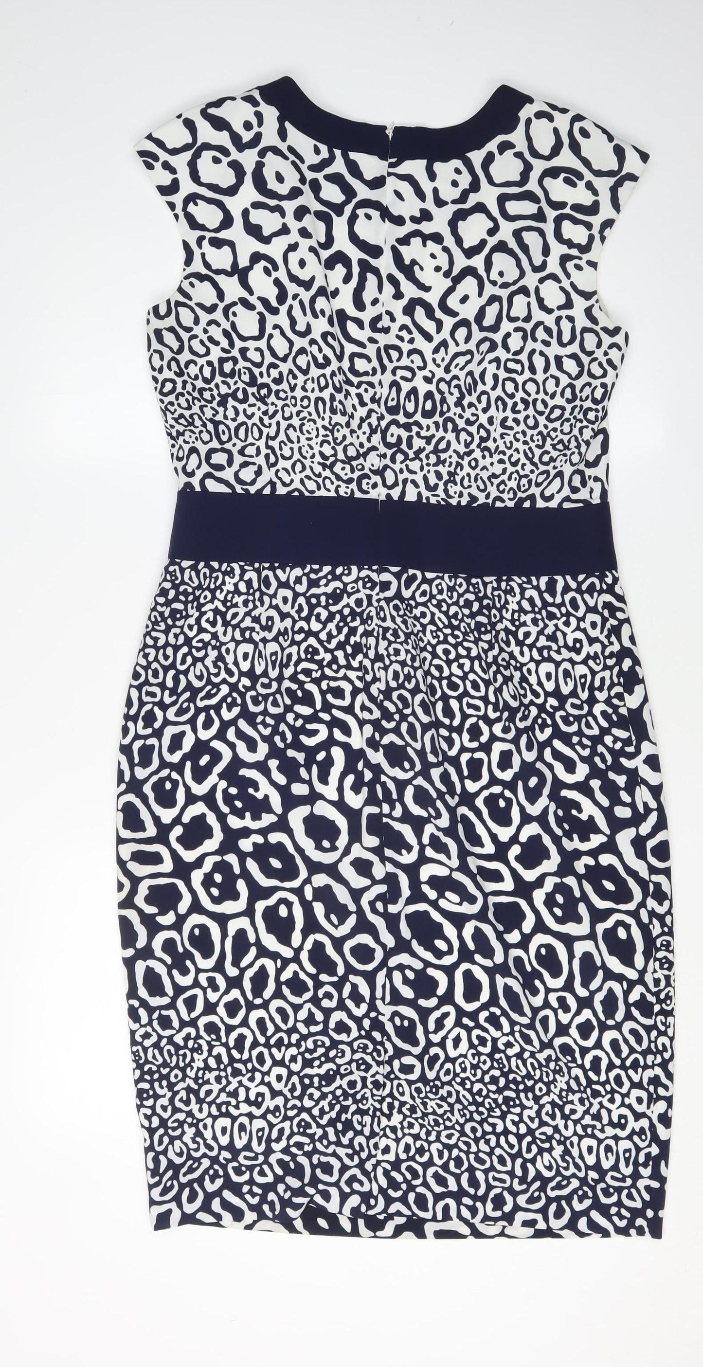 Jaeger Women's Multicoloured Sheath Dress Size 12