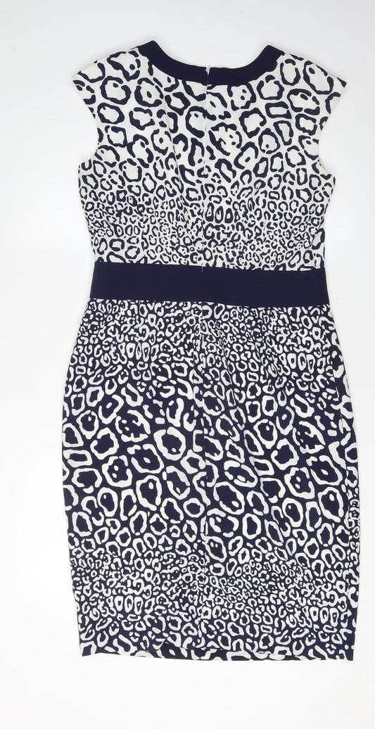 Jaeger Women's Multicoloured Sheath Dress Size 12