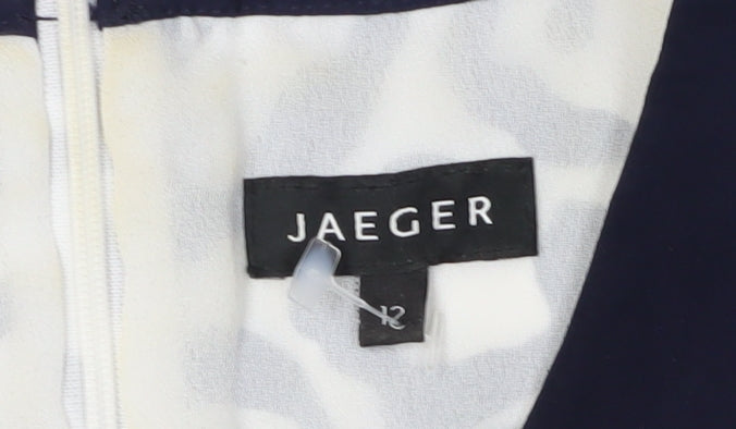 Jaeger Women's Multicoloured Sheath Dress Size 12