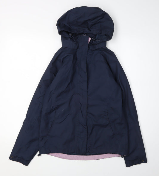 Peter Storm Women's Blue Parka Jacket Size 8 Hooded