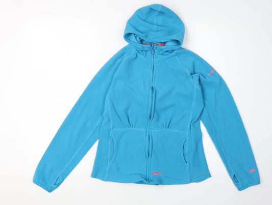 Trespass Women's Blue Hooded Fleece Jacket S