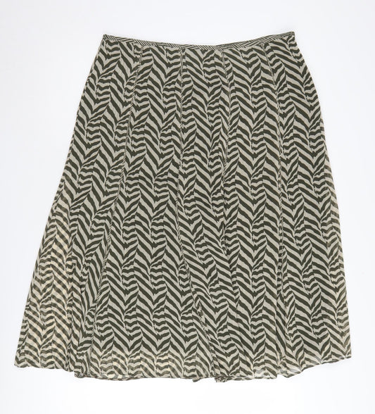 Marks and Spencer Women's Multicoloured Geometric Pleated Skirt