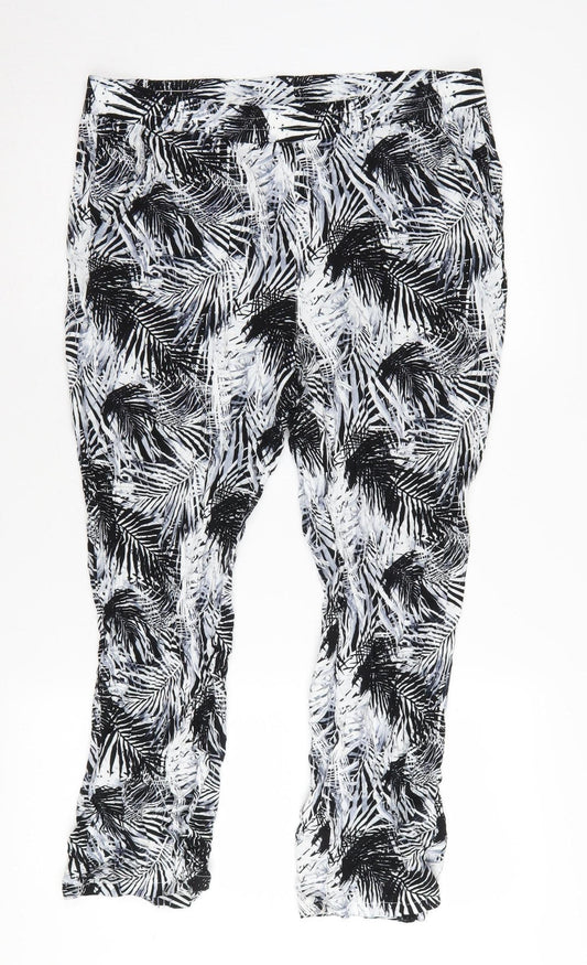 Damart Women's Black Trousers, Size 16, Viscose
