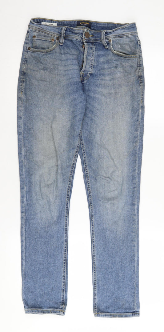 Jack & Jones Men's Blue Slim Jeans 30x32 Classic Style
