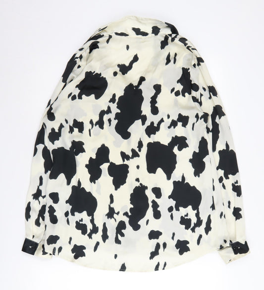 Asos Women's 12 Animal Print Button-Up Shirt