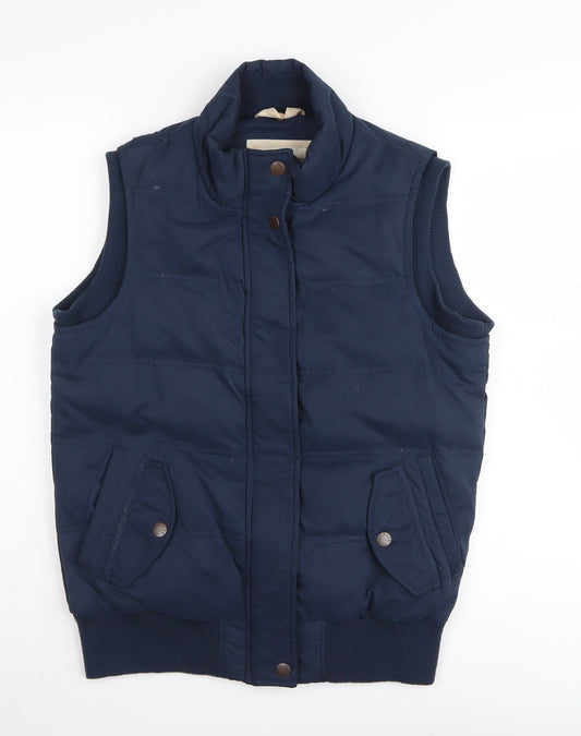 Fat Face Women's Blue Puffer Waistcoat Size 10