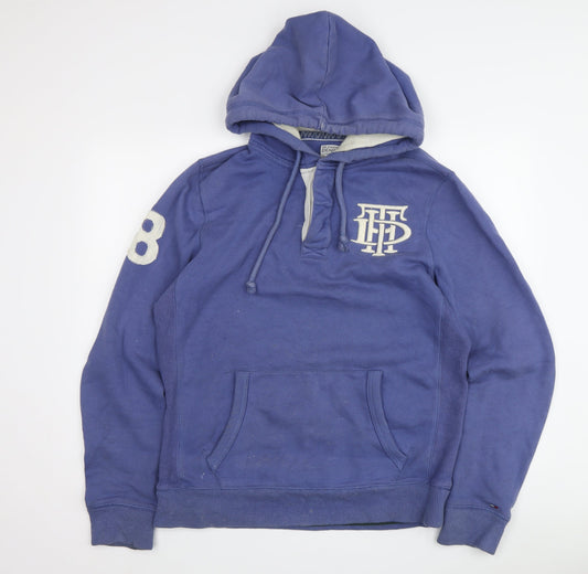 Hilfiger Denim Men's Blue Pullover Hoodie Medium