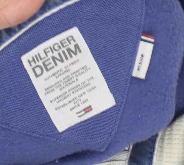Hilfiger Denim Men's Blue Pullover Hoodie Medium