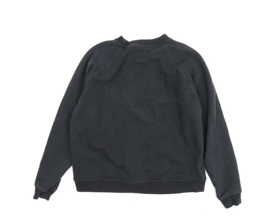 Womens UK 16 Regular Jack Wills Black Pullover Sweatshirt