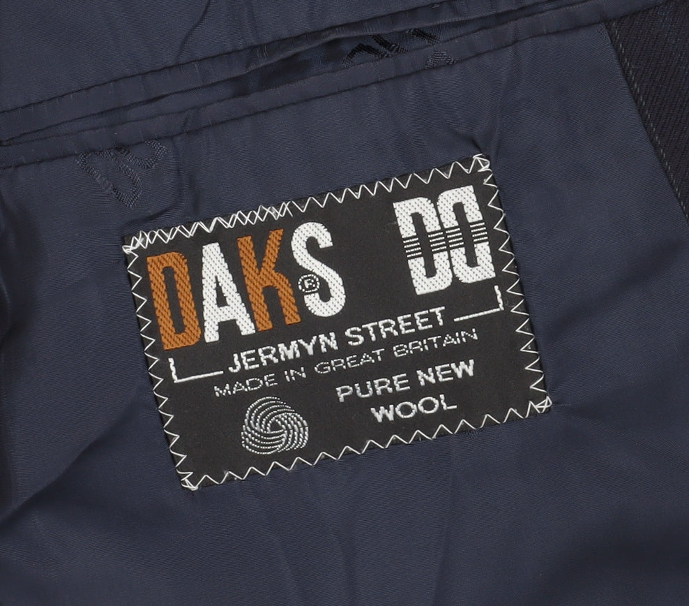 DAKS Men's Blue Blazer 38S Wool Business