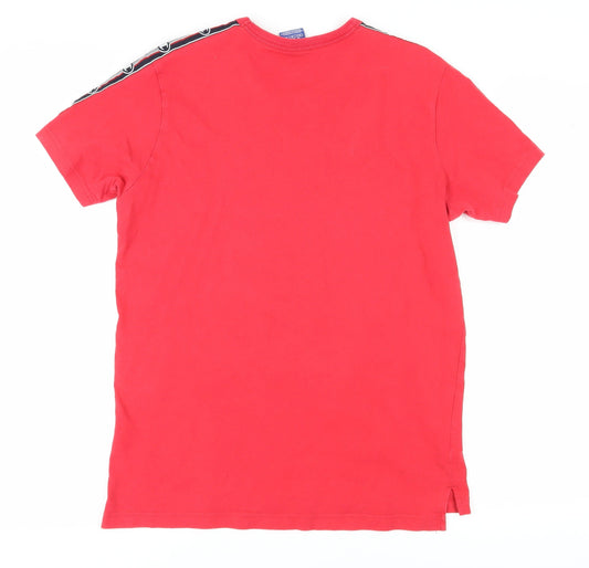 Champion Men's Red S T-Shirt Short Sleeve Crew Neck