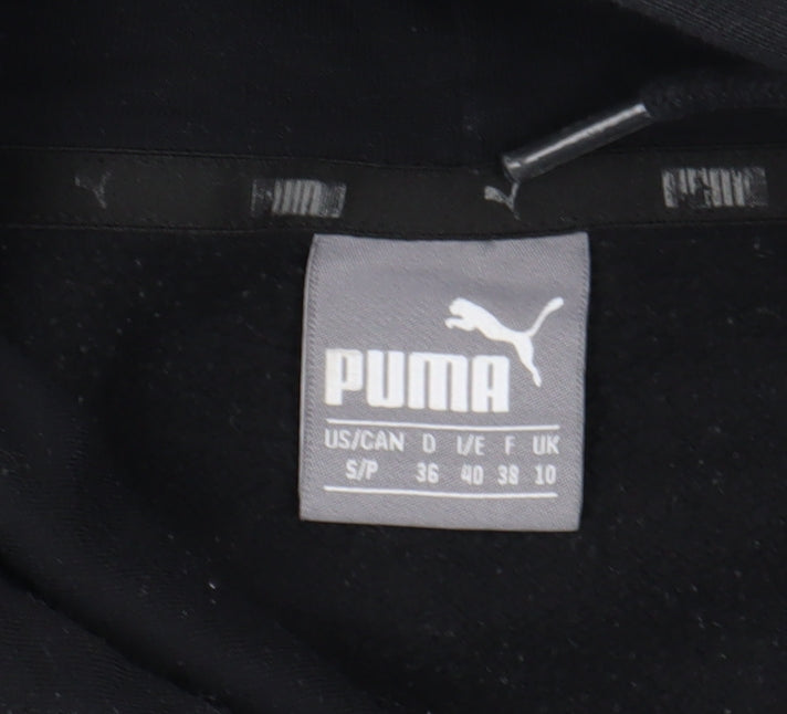 Puma Black Unisex Pullover Hoodie, Size 10