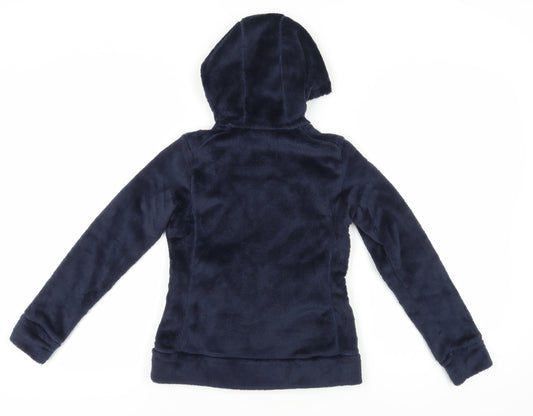Decathlon Girls Blue Hooded Fleece Jacket 11 Years