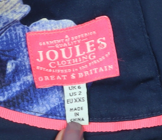 Joules Women's Blue Floral Sheath Dress Size 6