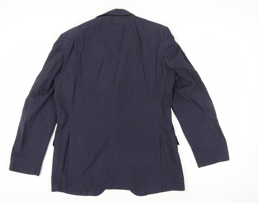 Tommy Hilfiger Men's Blue Striped Blazer UK Size 42
