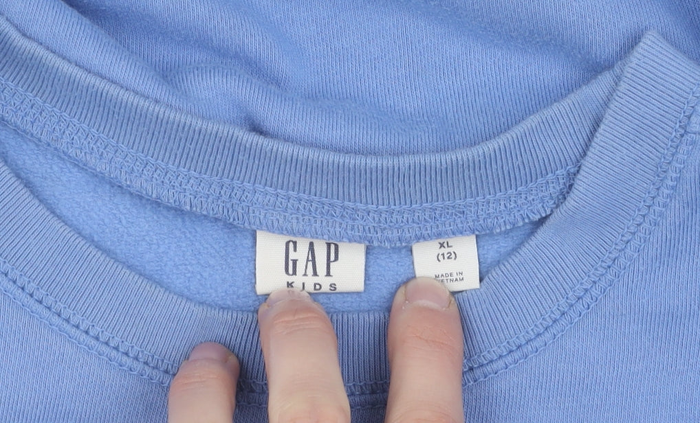 Gap Girls Blue Sequin Pullover Jumper XL