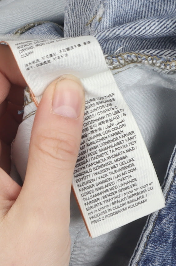 Superdry Women's Blue Boyfriend Jeans M Relaxed Fit