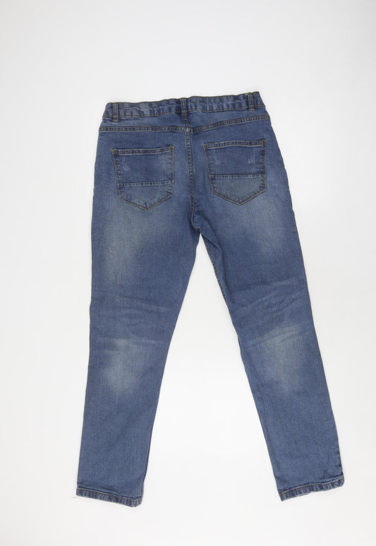 Denim 365 Women's Blue Straight Jeans - Size 32, Medium Wash
