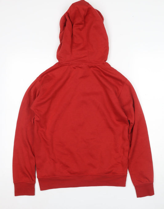 Disney Women's Red Pullover Hoodie 2XS Cotton Blend