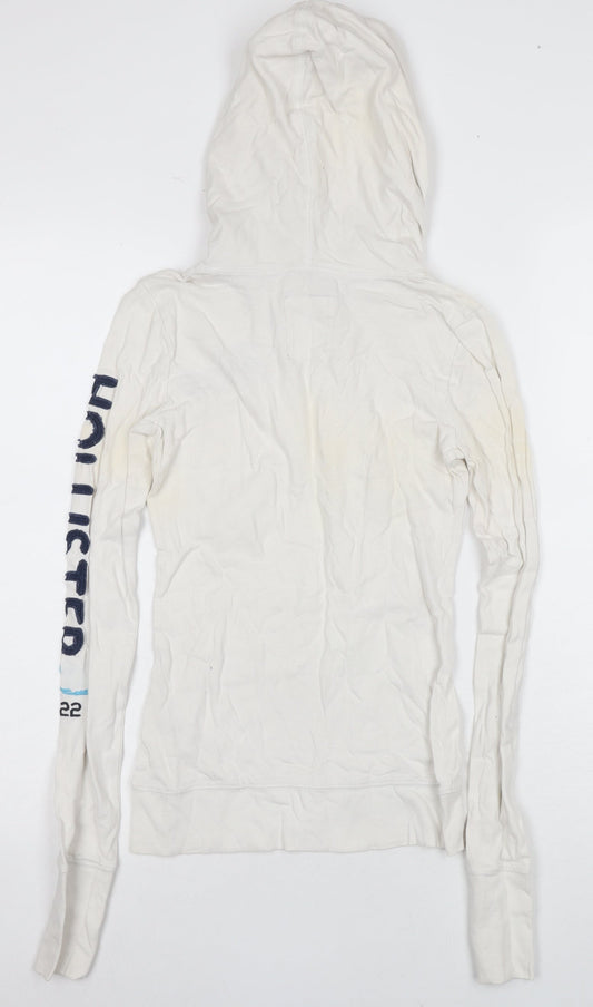 Hollister White Slim Fit Women's XS Pullover Hoodie