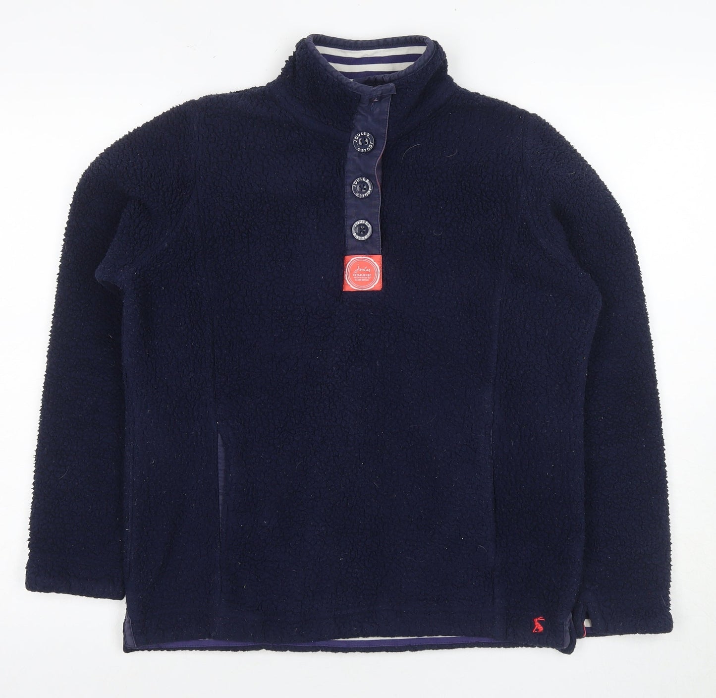 Joules Unisex Adults Blue Henley Sweatshirt - Size 6