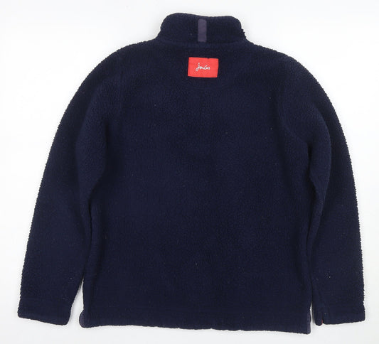 Unisex Adults UK 6 Regular Joules Blue Henley Sweatshirt