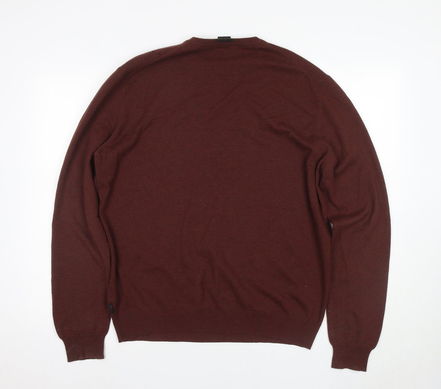 Hugo Boss Men’s Brown Pullover Jumper, M, Wool Blend