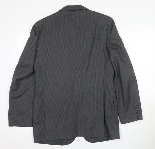 Centaur Men's Grey 38 Regular Wool Blazer
