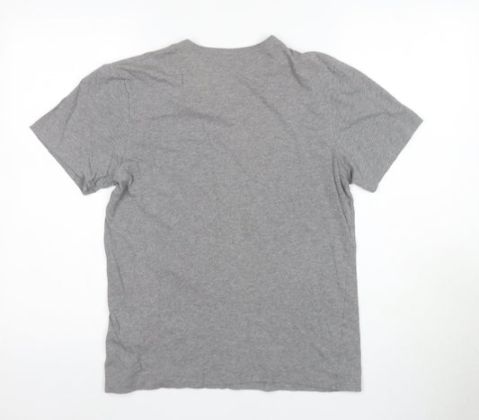 Hugo Boss Men's Grey S Logo T-Shirt