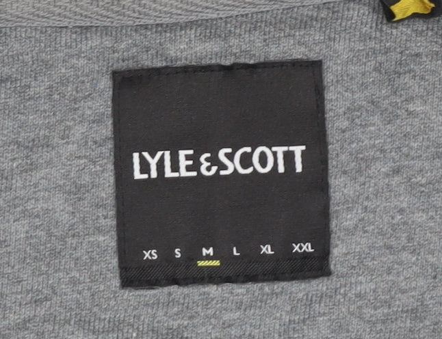 Lyle & Scott Men's Grey Pullover Hoodie, Large
