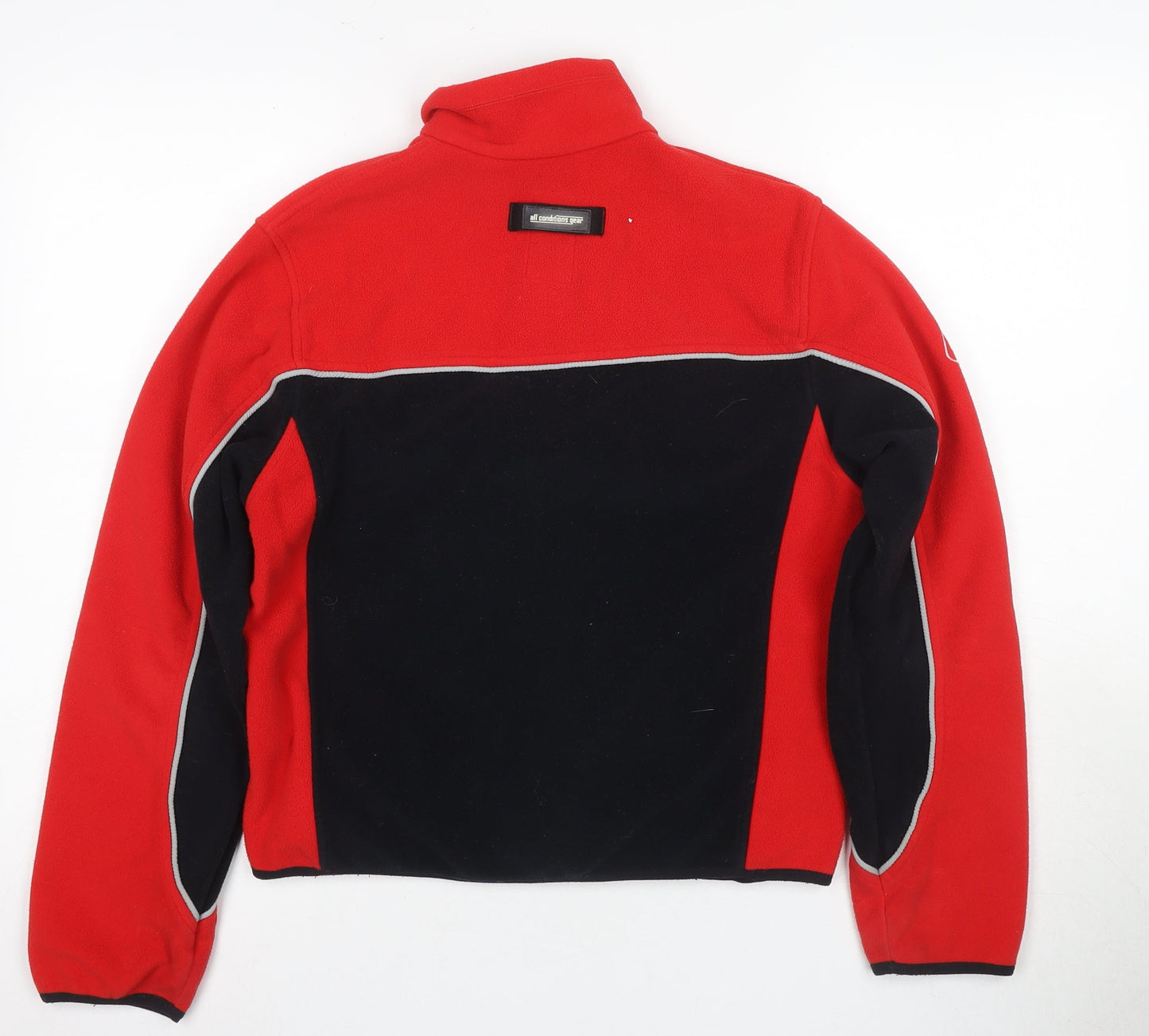 Nike Unisex Red Black Fleece Jacket, Size S, Winter Casual Wear