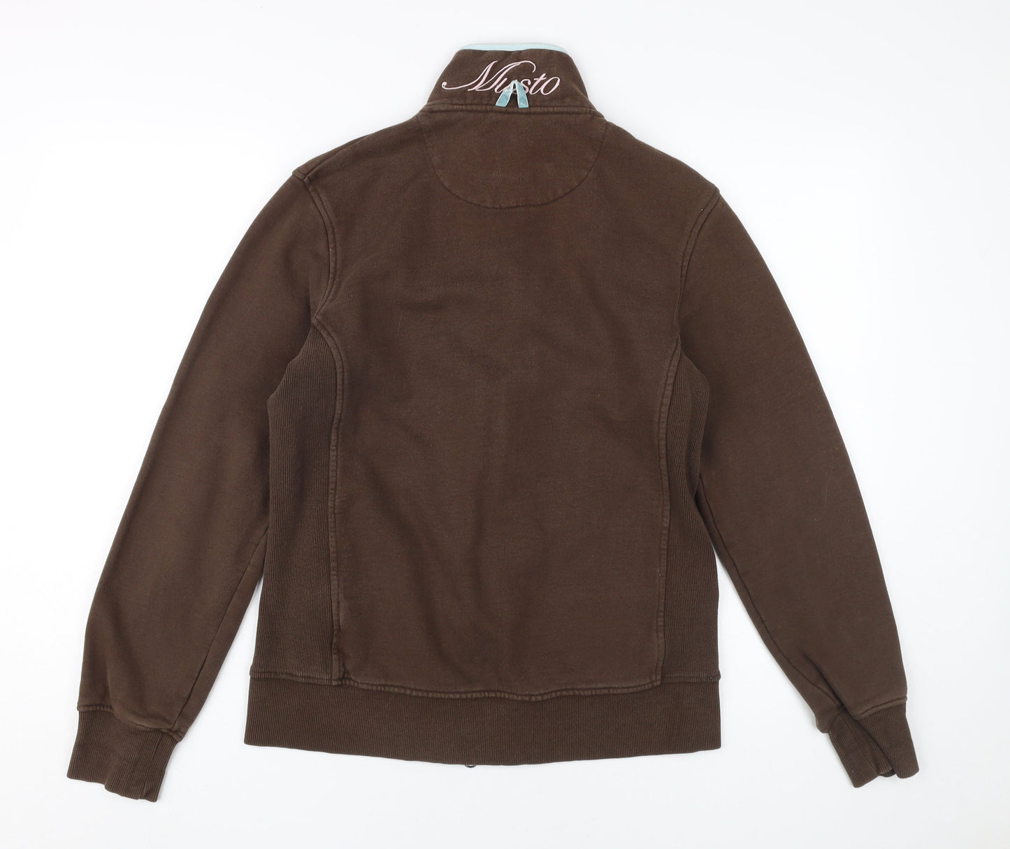 Musto Women's Brown Cotton Fleece Jacket Size 12