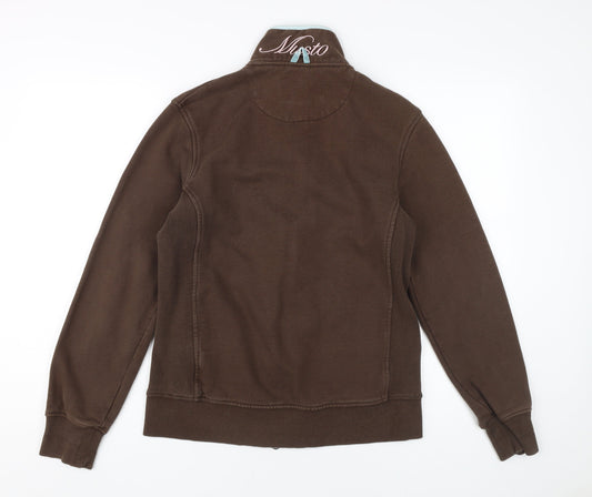 Musto Women's Brown Cotton Fleece Jacket Size 12