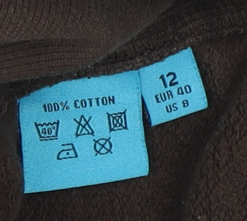 Musto Women's Brown Cotton Fleece Jacket Size 12