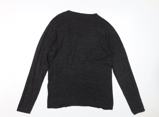 Jack & Jones Men's Black Medium Pullover Jumper