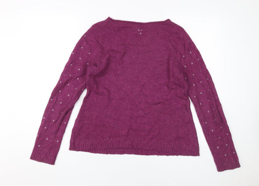 White Stuff Women's Purple Pullover Size 10