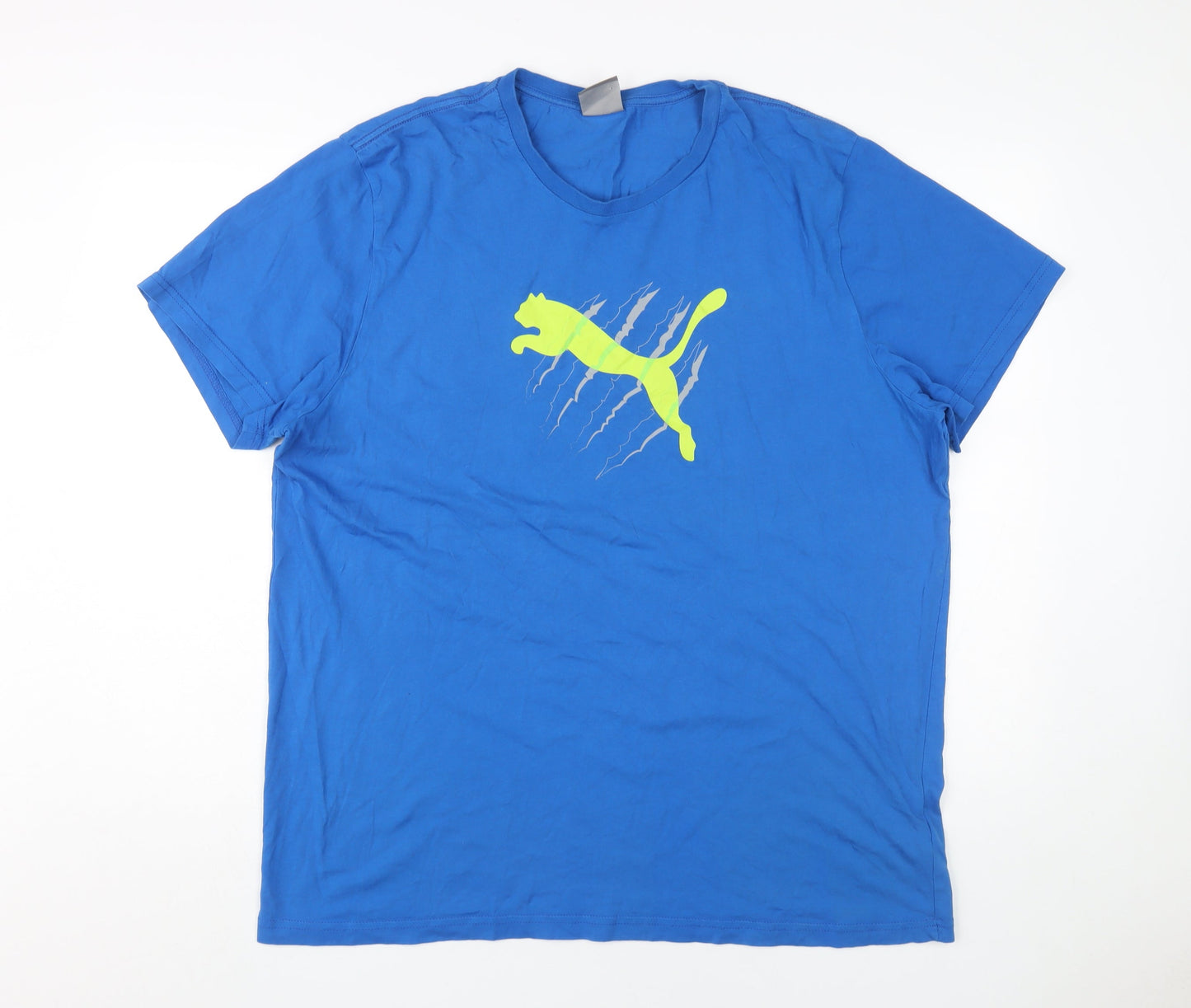 Puma Men's 2XL Blue Graphic Print T-Shirt