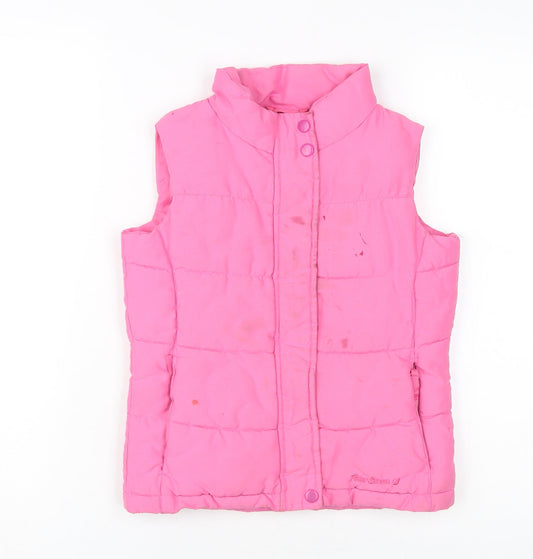Peter Storm Girls Pink Quilted Bodywarmer 7-8 Years