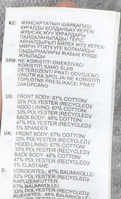 Adidas Men's Grey Full Zip Hoodie L